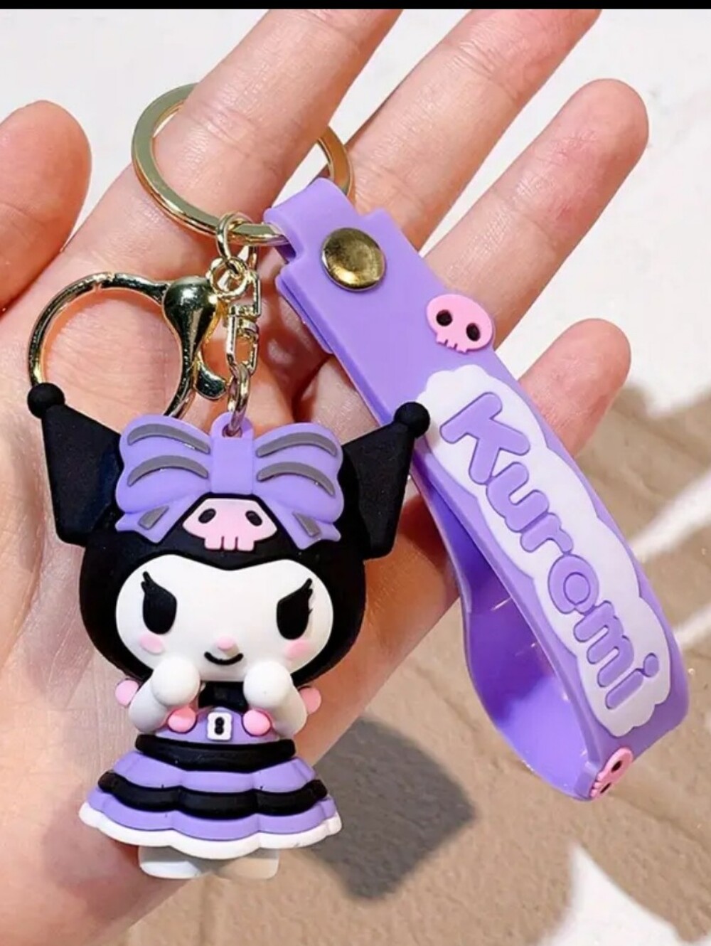 Kuromi Snicker Keychain Bag Charm